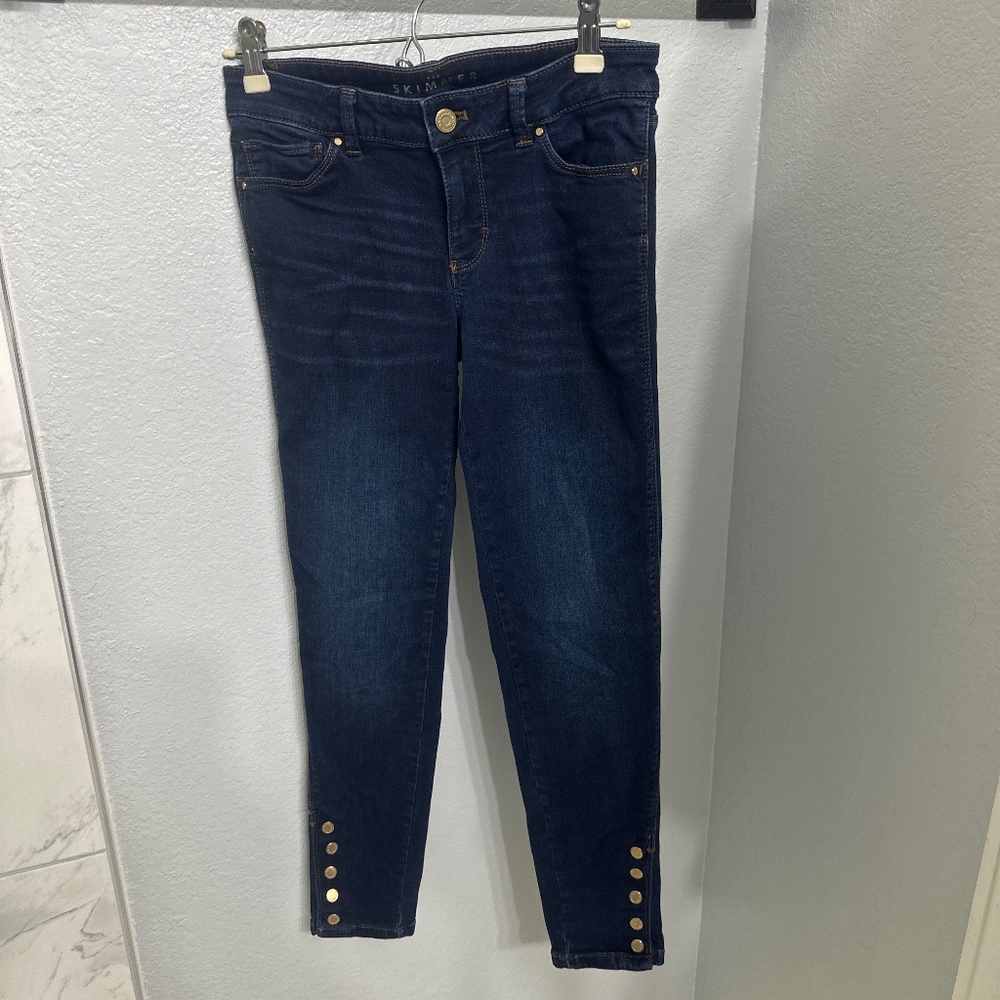 White House Black Market Blue Skinny Jeans